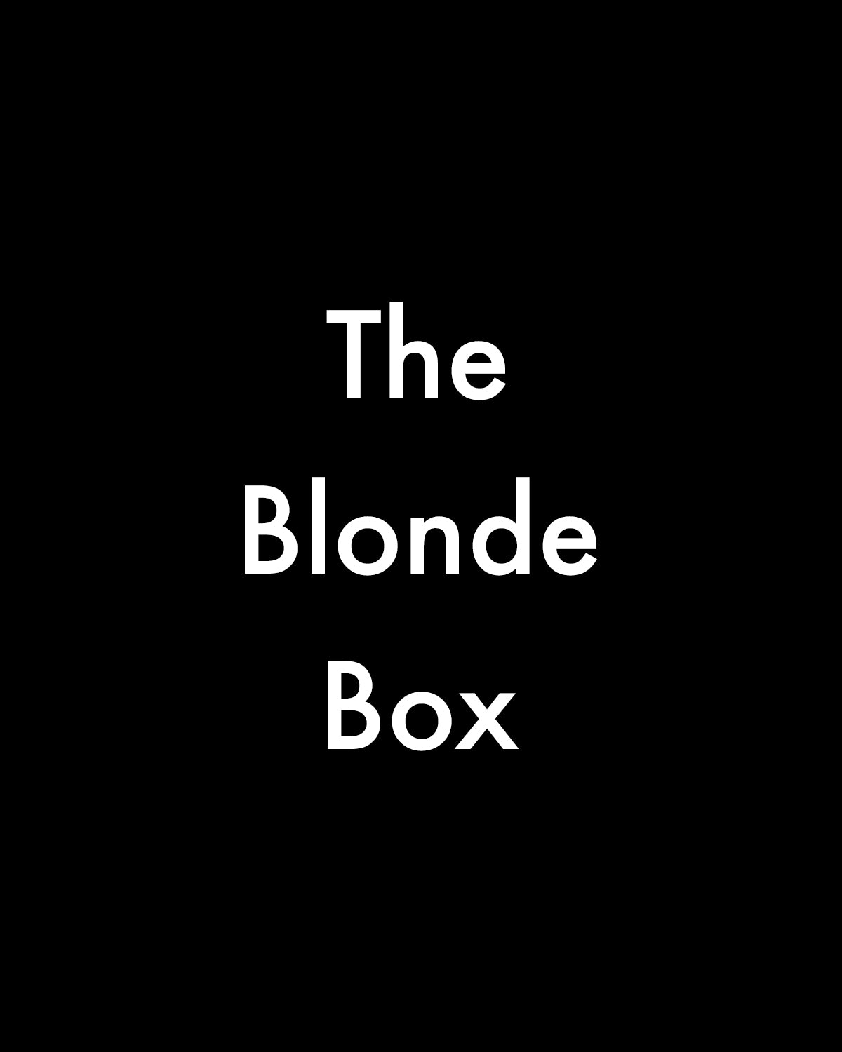The Blonde Box