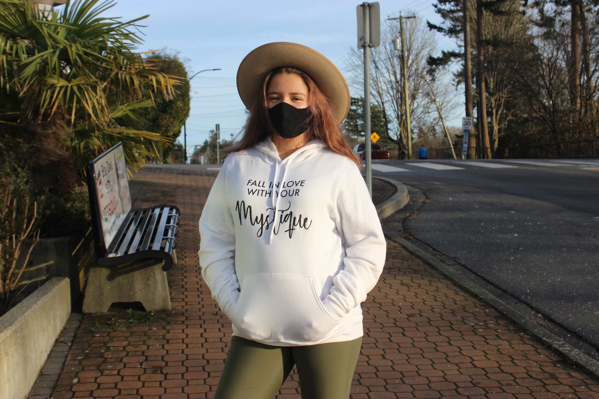 WHITE Hoodie || Fall in Love with your Mystique