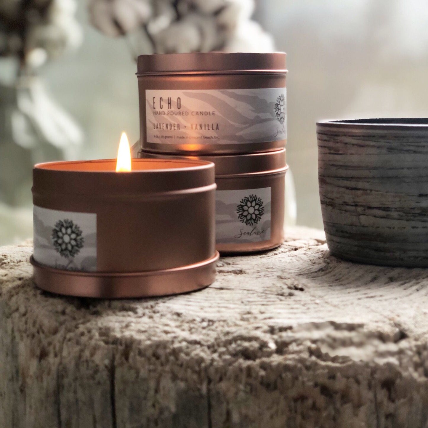 SEALUXE ~ HAND POURED TIN CANDLES ~